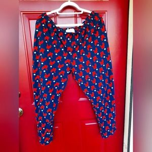 Good night kiss ladies sleep lounge pants fleece